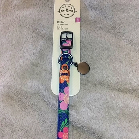 Bond blue floral collar XXSNWT - Picture 1 of 7